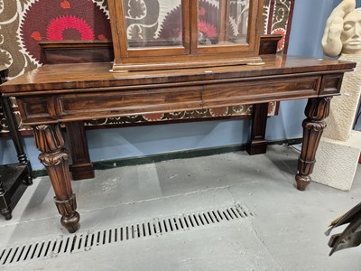 Lot 350 - A 19th century mahogany two drawer serving...