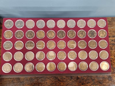 Lot 373 - A Danbury Mint boxed set 'Britannia Pennies of...
