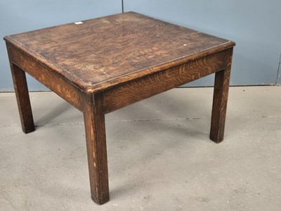 Lot 376 - A 1928 Betty Joel Token Works oak coffee table...