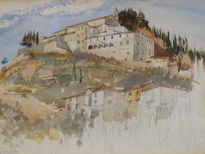 Lot 505 - Gerry Howerd? (1843-1911) "Fiesole" c. 1866....
