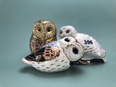 Lot 396 - A Royal Crown Derby Snowy Owl, a Royal Crown...