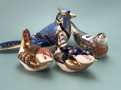 Lot 407 - Two Royal Crown Derby paperweight figures of...