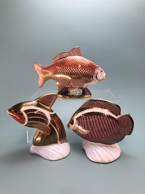 Lot 414 - A 1989 Royal Crown Derby 'Guppy', another...