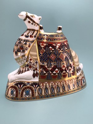 Lot 417 - A Royal Crown Derby figure of a caparisoned...