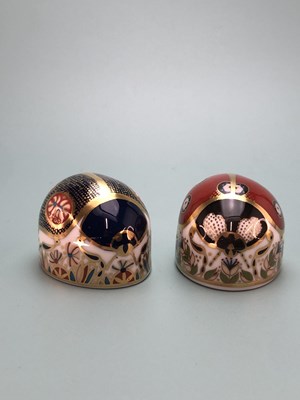 Lot 429 - Two Royal Crown Derby figures of ladybirds...