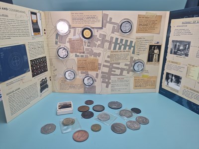 Lot 442 - A Bradford Exchange folder of seven medallions...