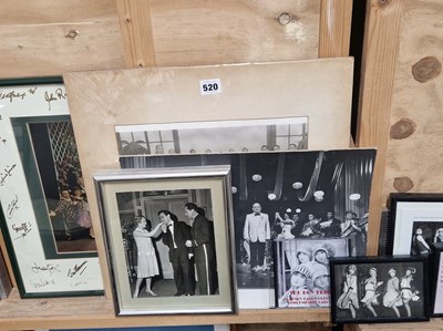 Lot 520 - Nine photographs of scenes and casts of...