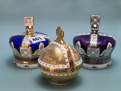 Lot 461 - Royal Crown Derby: a 2003 50th anniversary orb,...