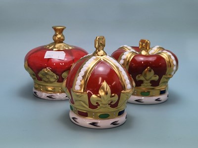 Lot 462 - Royal Crown Derby crowns: the Queen Mother's...