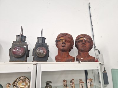 Lot 1619 - A pair of British Rail lanterns
