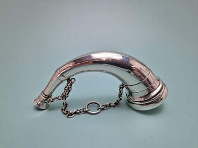 Lot 483 - A silver hunting horn vinaigrette by Sampson...