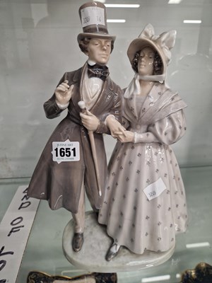 Lot 1651 - A Royal Copenhagen group of a 19th century couple