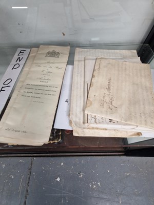 Lot 1713 - 19th and 20th century wills and legal documents