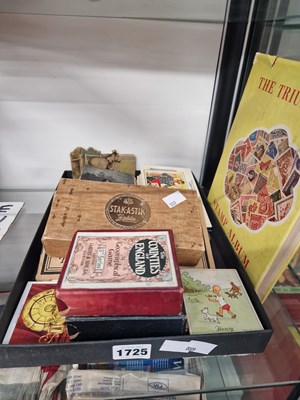 Lot 1725 - Seaside and other postcards, a stamp album,...