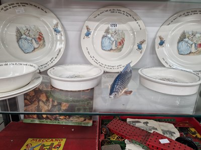 Lot 1731 - Wedgwood Beatrix Potter wares together with a...