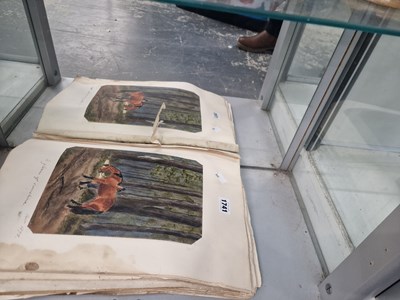 Lot 1741 - An album of 1870's watercolours featuring...