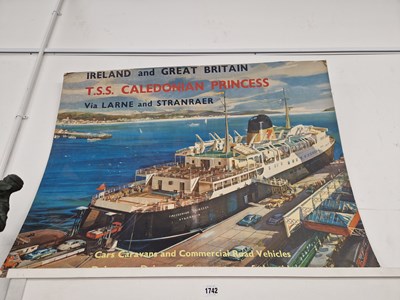 Lot 1742 - A poster card advertising the services of the...