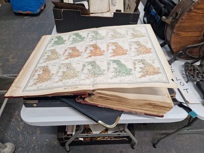 Lot 1801 - A late 19th century Bartholomews atlas of...