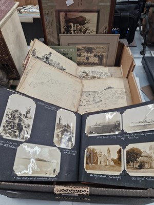 Lot 1802 - An album of 1920's photographs, other...