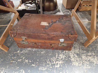 Lot 1812 - A leather suitcase
