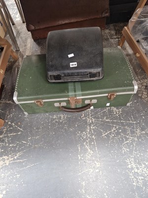Lot 1816 - A cased typewriter together with an aluminium...