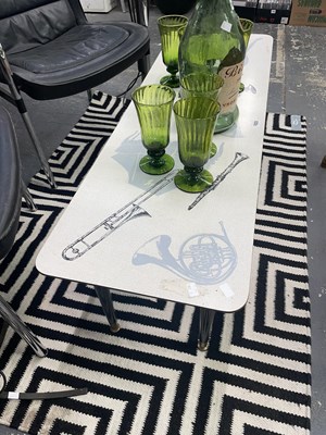 Lot 1825 - A mid 20th century coffee table, the formica...