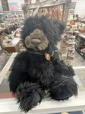 Lot 1905 - A black plush 'Charlie Bear'