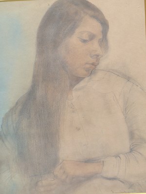 Lot 556 - Bernard Meninsky (1891-1950)Portrait of a...
