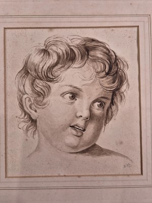 Lot 562 - Augusta C. Leigh. (c.1840) Portrait of a young...