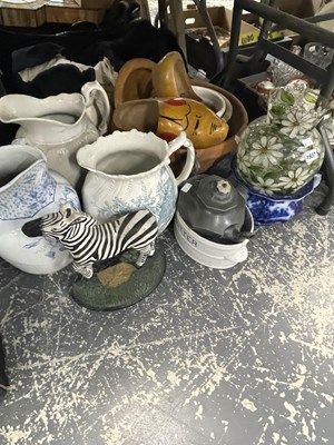 Lot 1937 - Wash jugs, a 'Butter' bowl, domestic bowls, a...