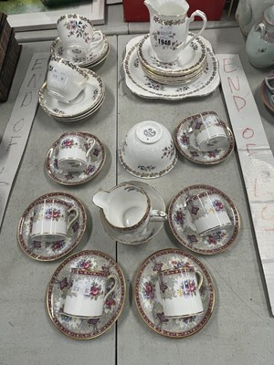 Lot 1948 - Shelley coffee wares together with Royal...