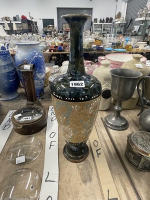 Lot 1962 - A Doulton Slater'sd patent baluster vase