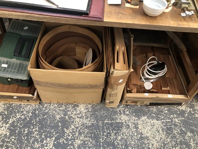 Lot 1970 - A collection of wood veneers together with...
