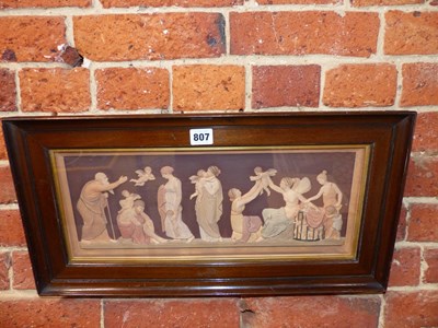 Lot 807 - A framed Ipsen of Copenhagen relief plaque...