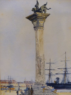 Lot 583 - Jules Lessore (1849-1892) Venice, The Palazzo...