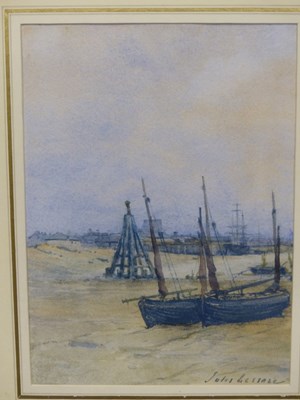Lot 584 - Jules Lessore (1849-1892)  Shoreham Harbour....