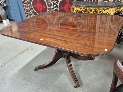 Lot 846 - A 19th century mahogany breakfast table, the...