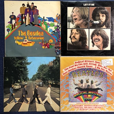 Lot 121 - The Beatles - 4 x LP Records: Yellow Submarine...