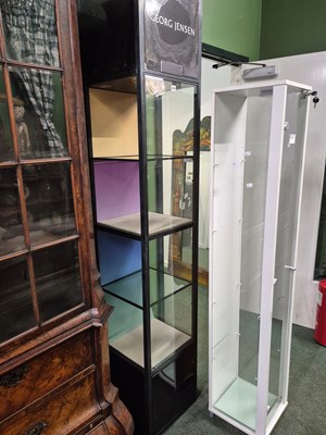 Lot 910 - A Georg Jensen show room blackened metal...