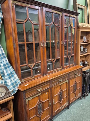 Lot 913 - A Maple & Co. Arts and Crafts mahogany display...