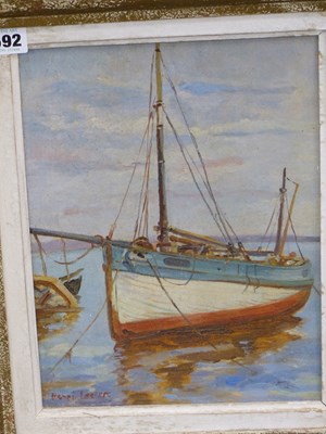 Lot 592 - Henri Leclerc (French, 1905-1970) Fishing boat...