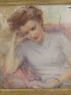 Lot 596 - Kate Elizabeth Olver. (1881-1960) Portrait of...