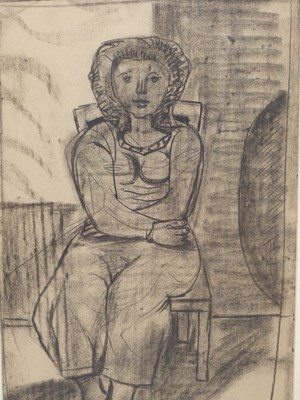 Lot 605 - C. ***** ( 20th Century) Abstract portrait of...