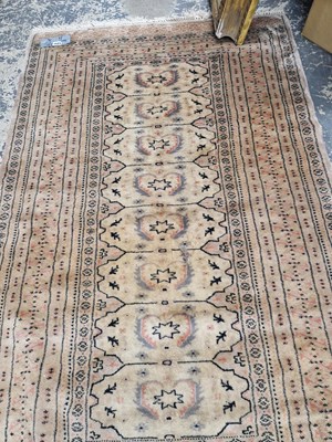 Lot 1523 - An Oriental rug of Bokhara design 154 x 97 cm