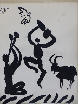 Lot 608 - After Pablo Picasso, 'Goat Dance', lithograph,...
