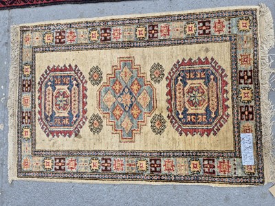 Lot 1547 - A Persian Hamadan rug 127 x 83 cm, together...