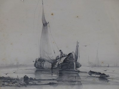Lot 611 - Attib. Alburtus Van Beest (1820-1860) Fishing...