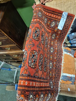 Lot 1561 - An Oriental rug of Bokhara design