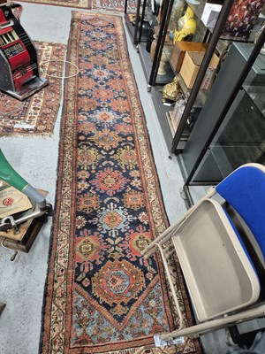 Lot 1562 - An antique Persian Hamadan runner 476 x 83 cm