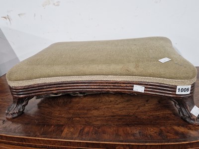 Lot 1006 - A 19th century small footstool.